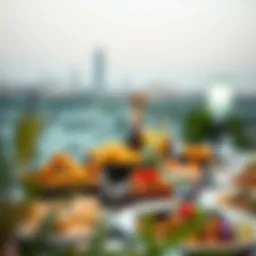 Traditional Iftar spread showcasing a variety of dishes