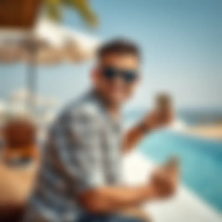 UAE resident enjoying a vacation in a visa-free location