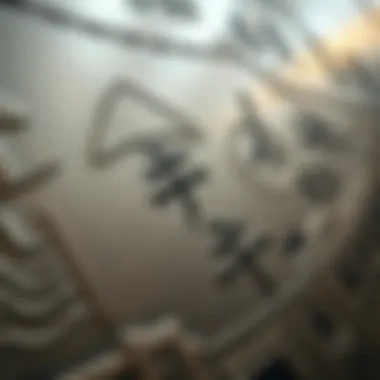 Cultural Insights Close-Up A close-up of an engraving reflecting cultural insights