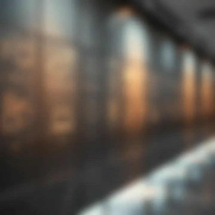 Panels of Innovation and Technology Engraved panels symbolizing innovation and technology