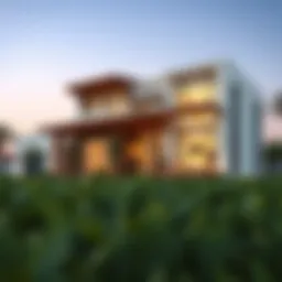 Stunning farmhouse architecture in Dubai showcasing modern design