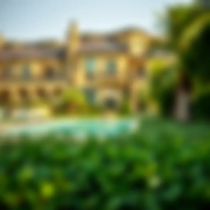 Serene landscape surrounding Forest Villas with lush greenery