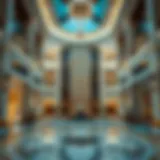 Luxurious hotel lobby in Qusais