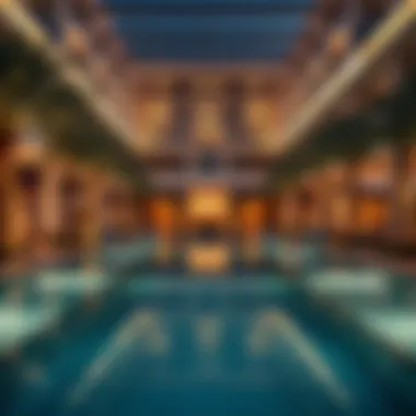 Relaxing Pool Area at a Qusais Hotel Relaxing pool area at a Qusais hotel