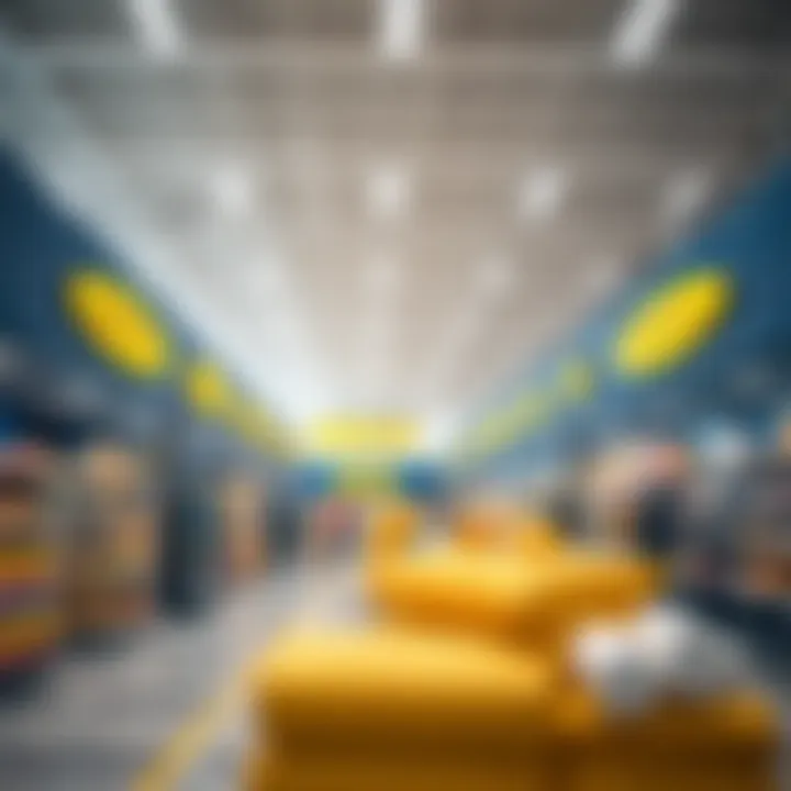 IKEA Store Interior Layout The interior layout of the IKEA store emphasizing product displays