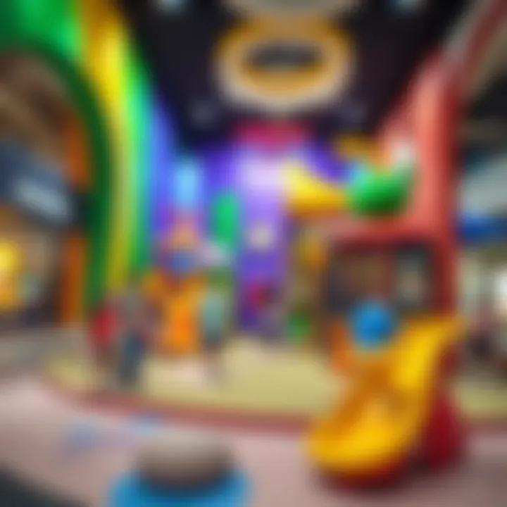 A colorful play area designed for kids at Dubai Mall