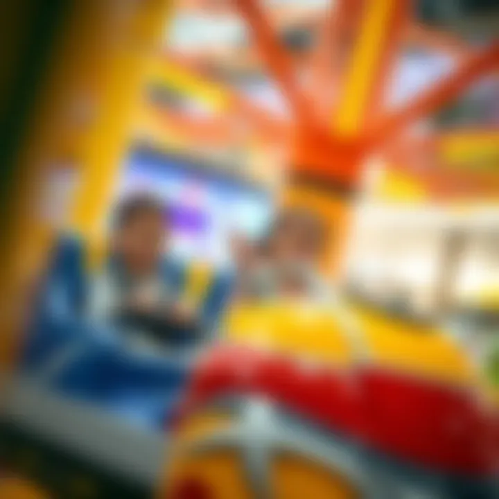 Kids experiencing thrilling rides at Dubai Mall