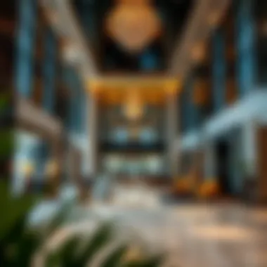 Luxurious lobby interior of Marina View Tower with elegant decor