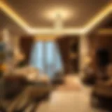 Luxurious hotel apartment living room in Mankhool