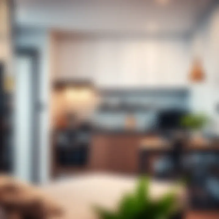 Modern Kitchen Amenities in Hotel Apartments Modern kitchen in a hotel apartment showcasing amenities