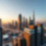 Stunning skyline view of Dubai with modern apartments