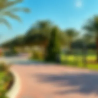 Walking Trails and Fitness Areas Walking trails and fitness areas in Nad Al Hamar Park