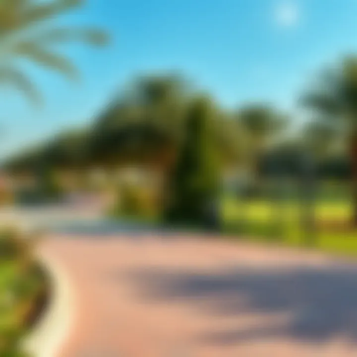 Walking Trails and Fitness Areas Walking trails and fitness areas in Nad Al Hamar Park