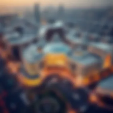 Strategic Location of Nakeel Mall in Dubai Aerial view of Nakeel Mall highlighting its strategic location in Dubai