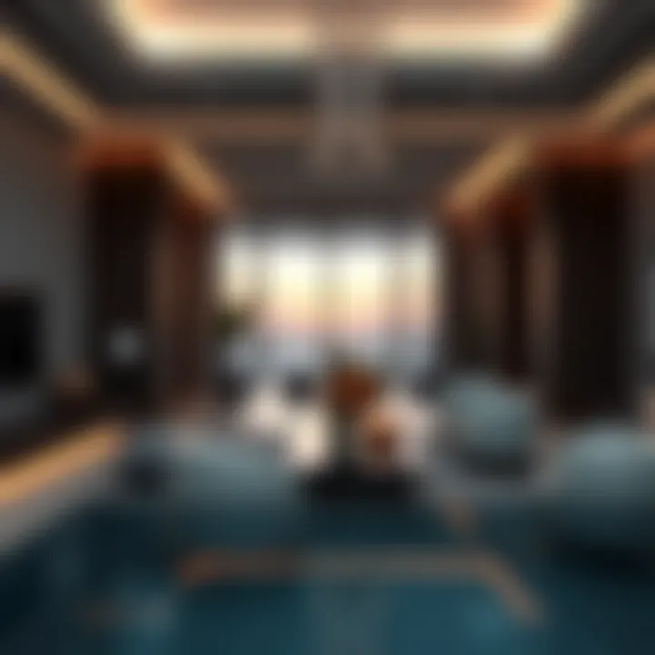 Luxurious Interiors of One Palm Luxurious interior space within One Palm, featuring modern furnishings