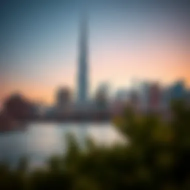 One Zabeel Against the Dubai Skyline Stunning skyline view of One Zabeel