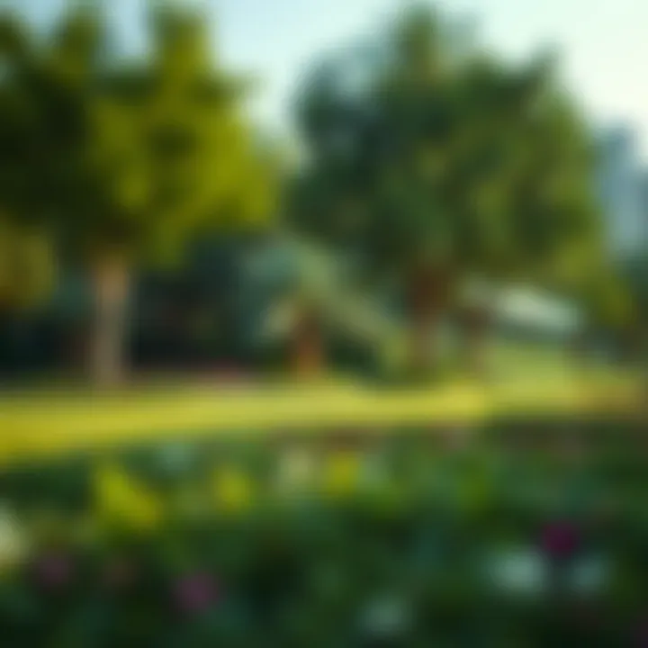 Lush green landscape of Park Greens