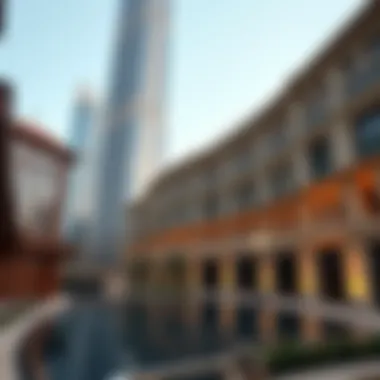 Architectural Splendor of Emirates Tower Emirates Tower view showcasing its architectural elegance