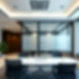 Contemporary Office Partition Design Modern partition layout in a sleek office environment