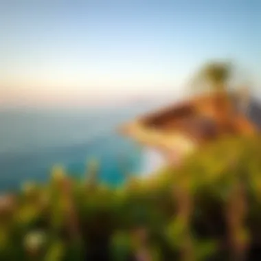 A scenic view of a coastal area