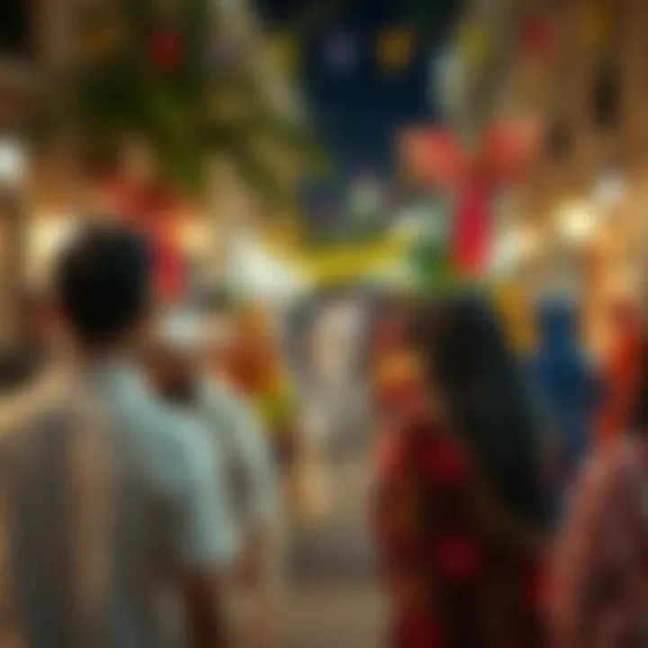 Cultural Vibrancy of the قرية الفرسان Community Vibrant community gathering in قرية الفرسان highlighting local culture