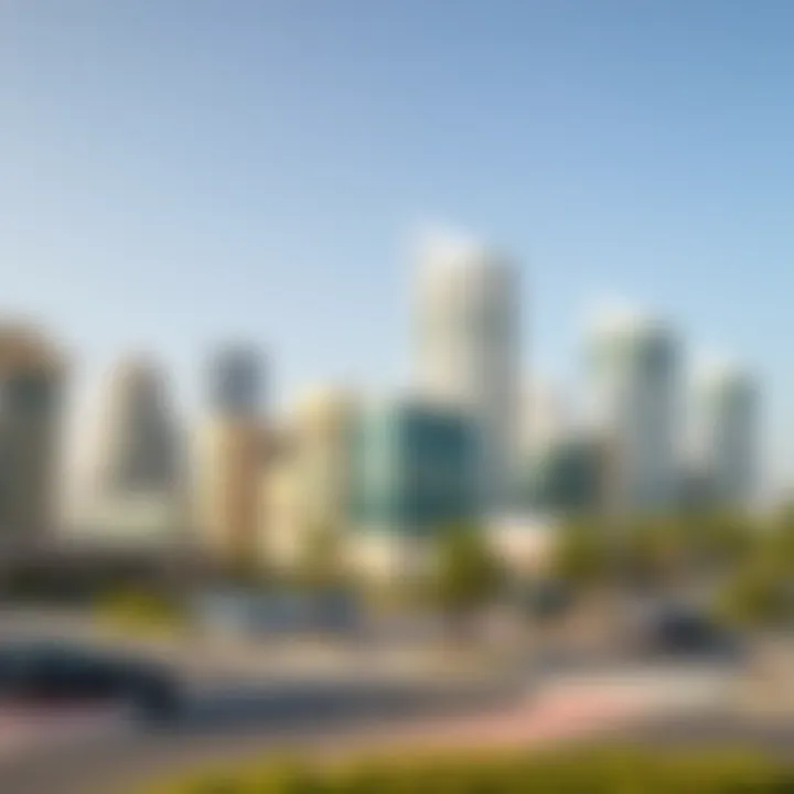 Commercial district of Reem Island highlighting potential investment opportunities