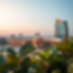 A panoramic view of شارع السيف showcasing its architectural beauty