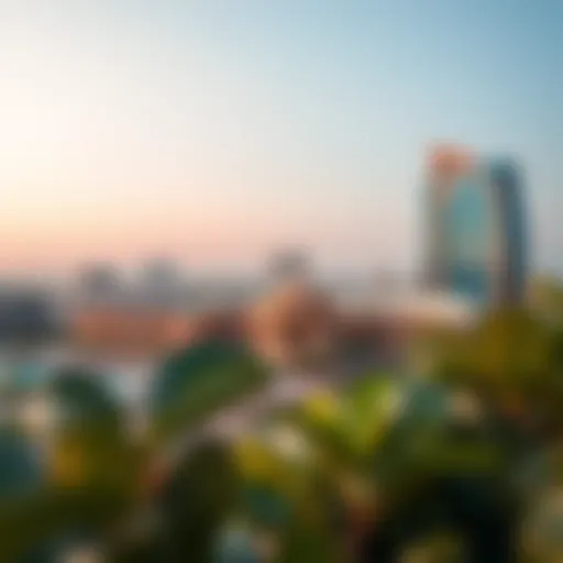 A panoramic view of شارع السيف showcasing its architectural beauty