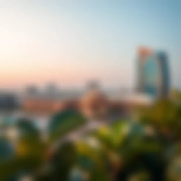 A panoramic view of شارع السيف showcasing its architectural beauty