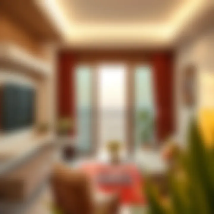 Charming Balcony View from a Studio Flat Vibrant living space with balcony view