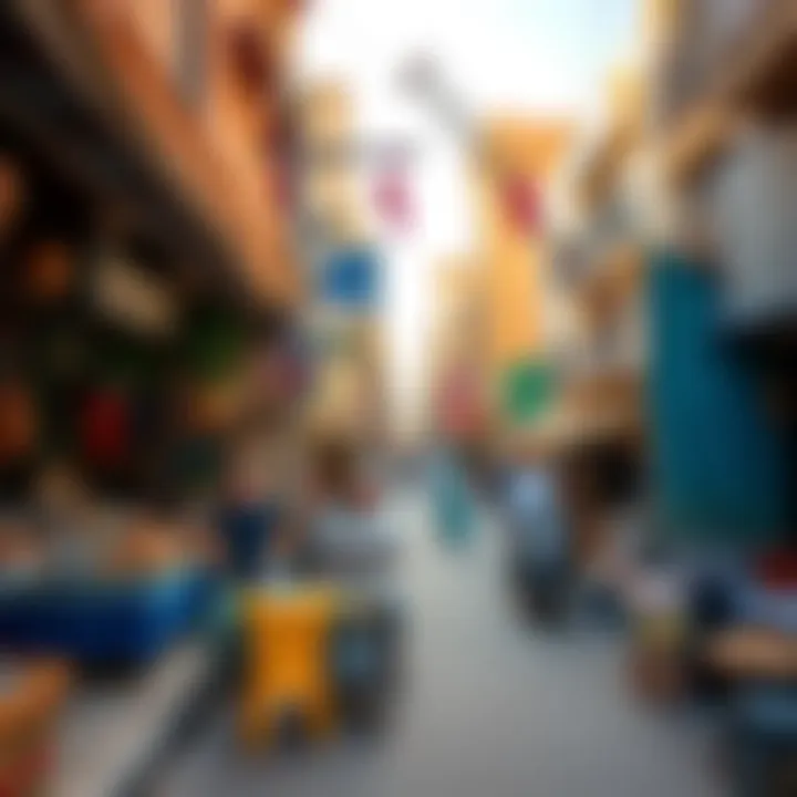 Vibrant Street Scene near Al Aweeri Market Vibrant street scene capturing the essence of daily life around Al Aweeri Market