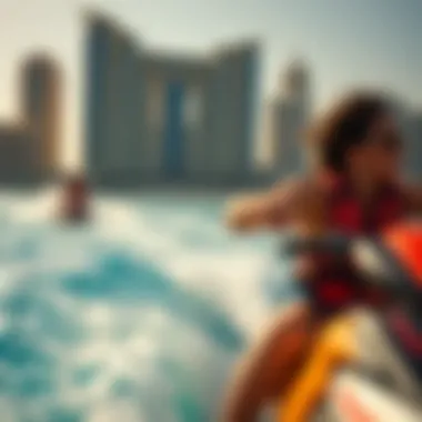Water sports activities at Jumeirah Beach