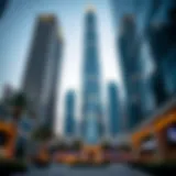 Stunning architectural view of the B2B Tower