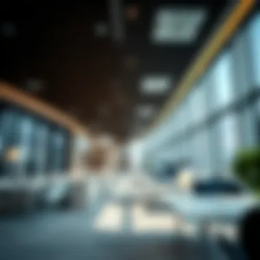 Modern Office Interiors of B2B Tower Interior office space within the B2B Tower