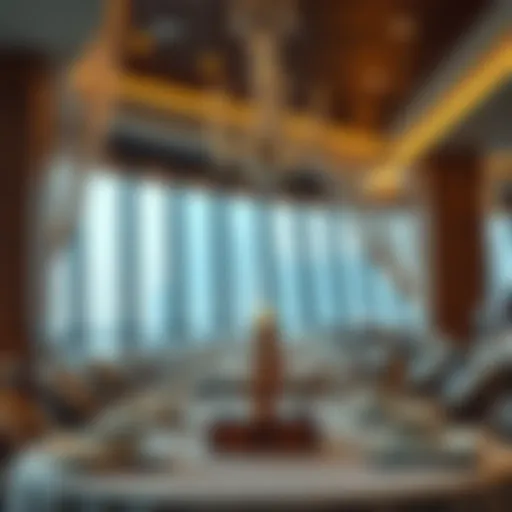Elegant dining setup in a high-end restaurant