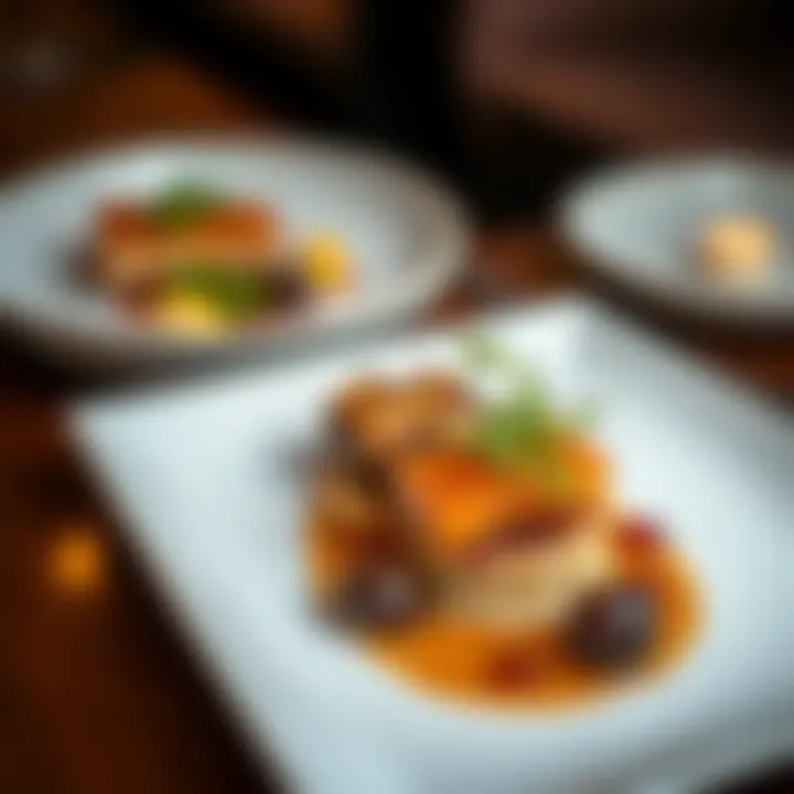 Artistic Culinary Presentation Delicious gourmet dish beautifully plated