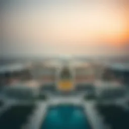 Aerial view of ادريس بوليفارد showcasing its architectural grandeur