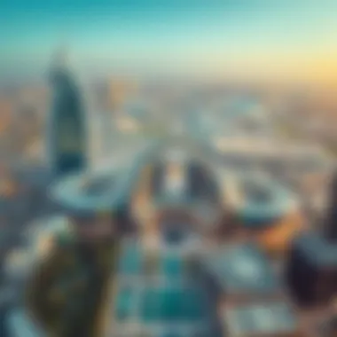 Aerial View of Dubai Mall An aerial perspective of the Dubai Mall, highlighting its expansive layout and surroundings.