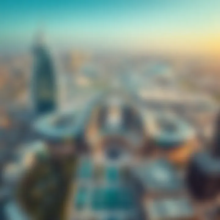 Aerial View of Dubai Mall An aerial perspective of the Dubai Mall, highlighting its expansive layout and surroundings.