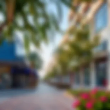 Vibrant local amenities in Muailah, including parks and shopping areas