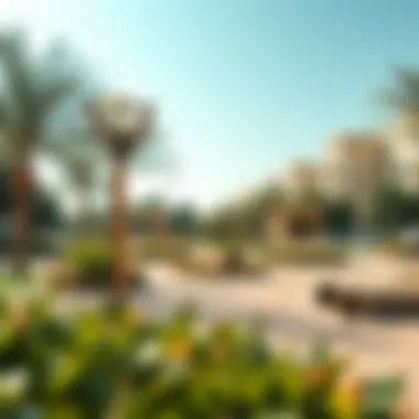 Lush parks and recreational areas in South Dubai highlighting community living