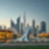 A modern skyline view of South Dubai showcasing innovative architecture