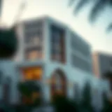 Stunning exterior view of the Liwa Building showcasing its architectural elegance