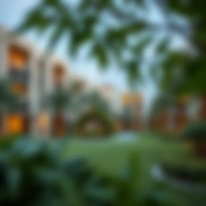 Serenity in Urban Living Luxurious residential community with lush greenery