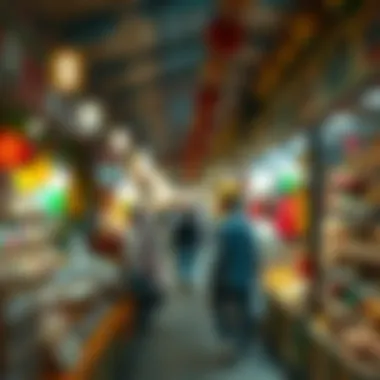 Cultural Festive Market Festive market showcasing cultural items in the UAE