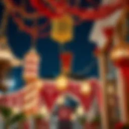 Traditional Emirati decorations celebrating holidays