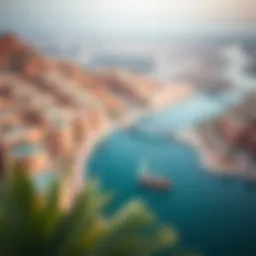 Aerial view of Wadi Dubai showcasing its unique architecture