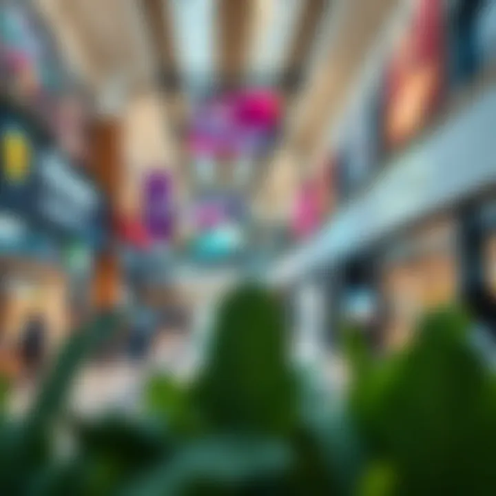 Vibrant shopping area within Festival City Mall, illustrating its diverse retail offerings