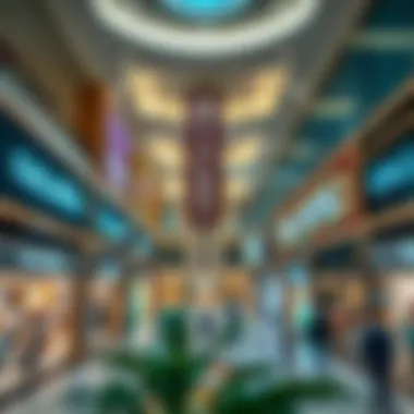Diverse Retail Offerings Inside Galleria Mall Interior layout of Galleria Mall with various retail stores