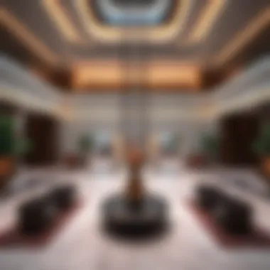 Elegant Lobby of Hyatt Galleria Dubai Luxurious lobby area with elegant design elements